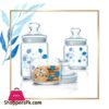 Luminarc 3Pcs Decorative Misty Blue Jar Set