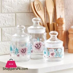 Luminarc 3pcs Decorative Sabline Jar Set