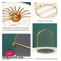 Iron Art Makeup Organizer 2 Layers Jewelry Box Cosmetic Organizer Makeup Box Lipstick Perfume Shelf Holder Bathroom Organizer|Racks &Amp; Holders