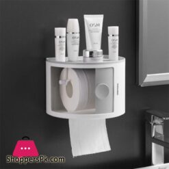 Makeup Organizer For Cosmetic Plastic Multi Functional Bathroom Tissue Box Office Household Punch Free Waterproof Storage Box|Storage Boxes &Amp; Bins