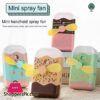 1Pc Mini Usb Rechargeable Cartoon Ice Cream Shape Handheld Humidifier Cooling Fan For Home Outdoor Camping Hiking Tool Spray Fan|Outdoor Tools