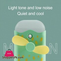 1Pc Mini Usb Rechargeable Cartoon Ice Cream Shape Handheld Humidifier Cooling Fan For Home Outdoor Camping Hiking Tool Spray Fan|Outdoor Tools