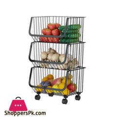 Movable Cart Shelf 2 Tier Home Kitchen Bedroom Organisation Metal Storage Rack Crevice Organizer With Wheels Fruit Vegetables|Racks &Amp; Holders