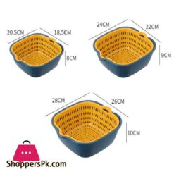 Multi Functional Draining Basketdraining Basket 2 Tiers Space Saving Plastic Dishwashing Basket Household Supplies Cf 279|Bags &Amp; Baskets