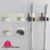 Wall Mounted Mop Organizer Holder - Brush Broom Hanger - Storage Rack Kitchen Clip - Seamless Mop Hook