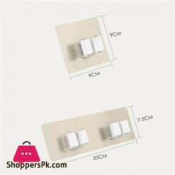 Wall Mounted Mop Organizer Holder - Brush Broom Hanger - Storage Rack Kitchen Clip - Seamless Mop Hook