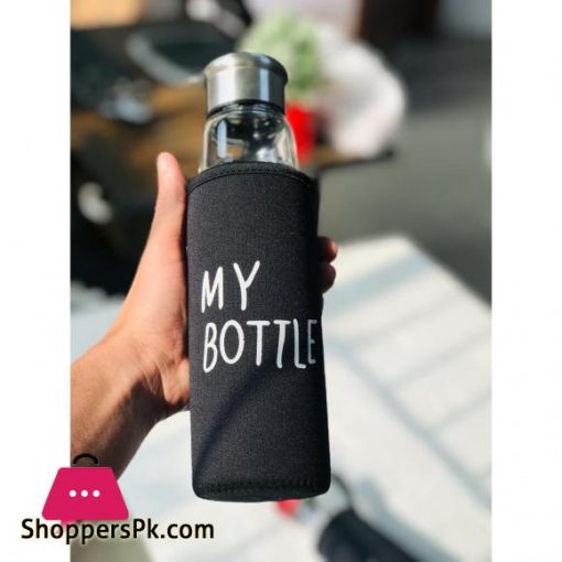 My Glass Water Bottle With Cover Bag