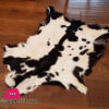 Natural Black And White Goat Skin Rug