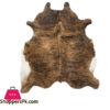Natural Brown And White Brindle Cowhide Rug