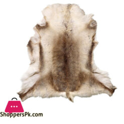 Natural Large reindeer hide rug
