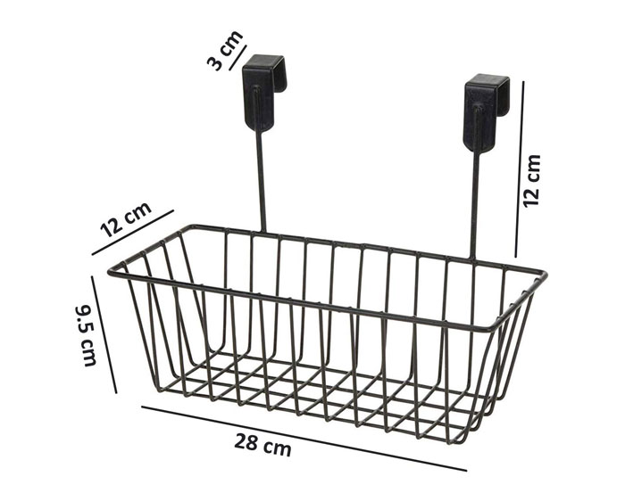 Over Door Kitchen Cabinet Storage Basket Rack Holder Hanging Organizer - 1 Pc