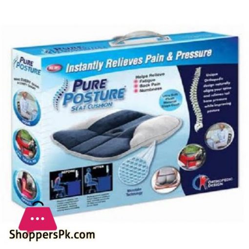PURE POSTURE Super Coussin De Soutien Pure Posture Seat Cushion helps you out if you need to spend a long time driving in the car or sitting at an office desk