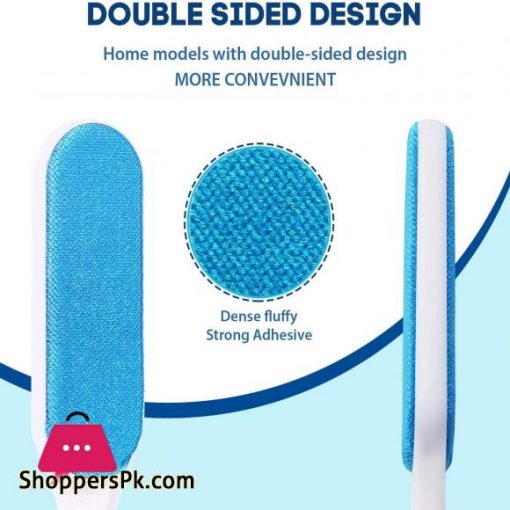 GETIEN Pet Hair Remover Brush Efficient Double Sided Dog & Cat Hair Removal Tool with Self-Cleaning Base Perfect for Clothing Furniture Couch Carpet