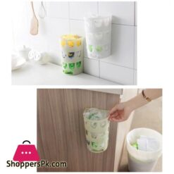 Plastic Trash Bag Holder, Trash Basket, Wall Hanging, Storage Box Organizer, Kitchen Accessories