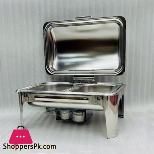 Rectangular Self-Service Commercial Food Serving Chafer Stainless Steel Twin Hydraulic Chafing Dish – ZZ18