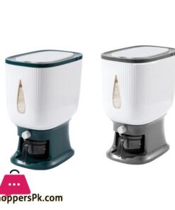 10Kg Automatic Rice Dispenser with Rinsing Cup Smart Rice Dispenser Rice Storage Rice Bucket Household Rice Box|Bottles,Jars & Boxes