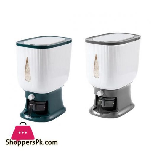 10Kg Automatic Rice Dispenser with Rinsing Cup Smart Rice Dispenser Rice Storage Rice Bucket Household Rice Box|Bottles,Jars & Boxes
