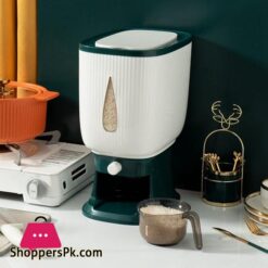 10Kg Automatic Rice Dispenser With Rinsing Cup Smart Rice Dispenser Rice Storage Rice Bucket Household Rice Box|Bottles,Jars &Amp; Boxes