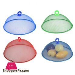 Kay 2Pcs Round Metal Mesh Food Cover, 13.78 Inch Mesh Screen Food Cover Tents Umbrella, Reusable Food Cover Net Keep Out Flies, Bugs, Mosquitoes