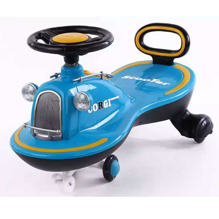 School Bus Twisting Car Swing Car Mute Wheel With Light &Amp; Music