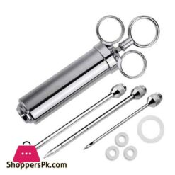 Seasoning Injection Marinade Injectors Turkey Meat Injectors Spice Flavor 2 Oz Stainless Steel Sausage Syringe Cooking Syringe|Meat Injectors