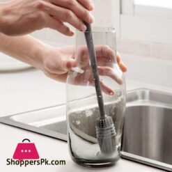 Silicone Cup Brush Cup Scrubber Glass Cleaner Kitchen Cleaning Tool Long Handle Drink Wineglass Bottle Glass Cup Cleaning Brush|Cleaning Brushes