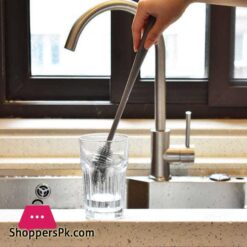 Silicone Cup Brush Cup Scrubber Glass Cleaner Kitchen Cleaning Tool Long Handle Drink Wineglass Bottle Glass Cup Cleaning Brush|Cleaning Brushes