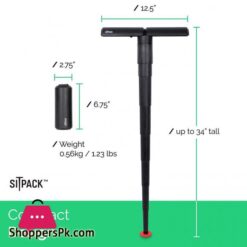 Sitpack 2.0 – The World’s Most Compact Foldable Seat – Portable And Adjustable Sit/Stand Stool For Travel And Outdoor Activities