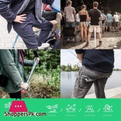 Sitpack 2.0 – The World’s Most Compact Foldable Seat – Portable And Adjustable Sit/Stand Stool For Travel And Outdoor Activities