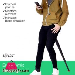 Sitpack 2.0 – The World’s Most Compact Foldable Seat – Portable And Adjustable Sit/Stand Stool For Travel And Outdoor Activities