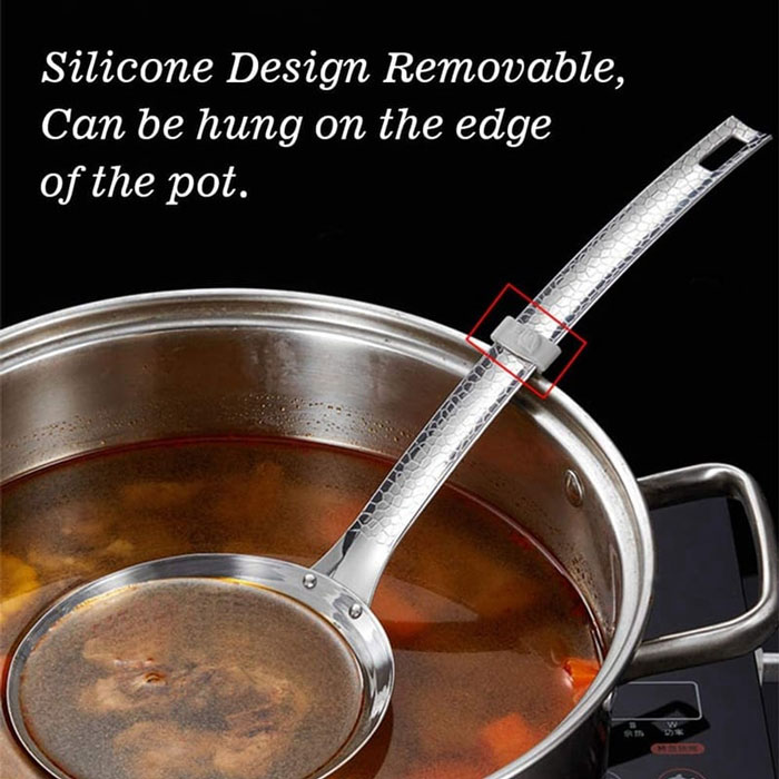 Skimmer Stainless Steel Multi-Functional Slotted Spoon For Cooking Rustproof Fine Mesh Strainer 18-Cm