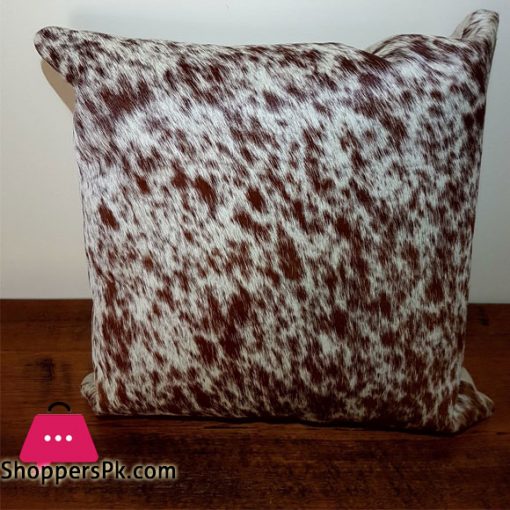 Snowie Brown And White Cowhide Pillow Cover