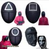 Squid Game Mask Coser Cosplay Triangle Square Circle Plastic Full Face Masks Korean Tv Halloween Party Props Fast Shipping|