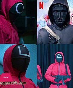 Squid Game Mask Coser Cosplay Triangle Square Circle Plastic Full Face Masks Korean Tv Halloween Party Props 1-Pcs 11 Squid Game Mask Coser Cosplay Triangle Square Circle Plastic Full Face Masks Korean Tv Halloween Party Props Fast Shipping|