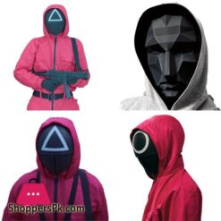 Squid Game Mask Coser Cosplay Triangle Square Circle Plastic Full Face Masks Korean Tv Halloween Party Props Fast Shipping|