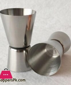 Stainless Steel Double Jigger Shot Glass Cocktail Bartender Mixer Measuring Cup|Bar Measures