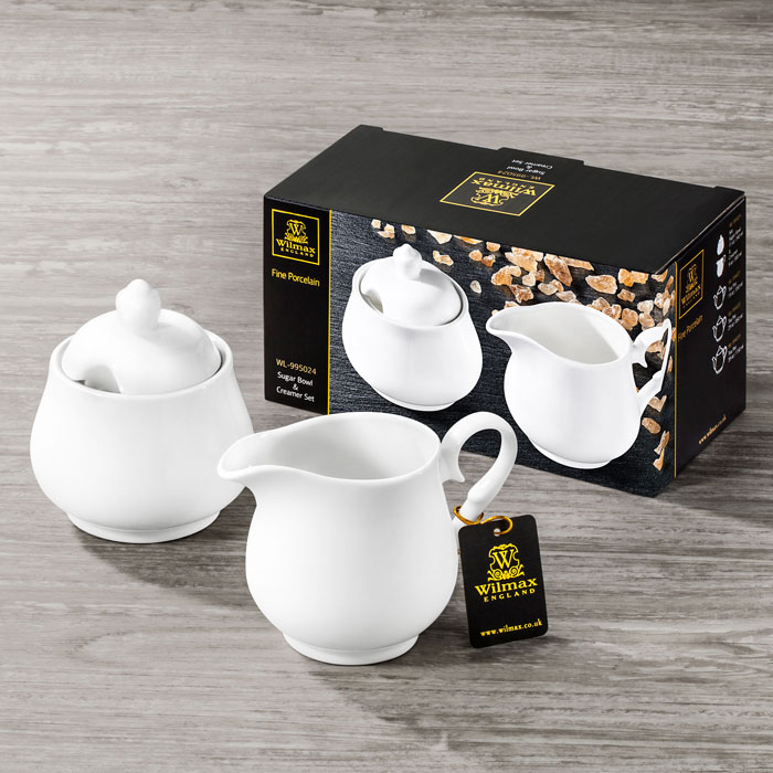 Sugar Bowl &Amp; Creamer Set In Colour Box Wl‑995024-2C