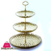 Super Dine Ceramic 3 Tier Cake Stand Serving Tray Fruit Platter Elegant Wedding Cupcake Holder