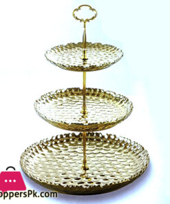 Super Dine Ceramic 3 Tier Cake Stand Serving Tray Fruit Platter Elegant Wedding Cupcake Holder