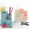 New Hexagon Abs Table Organizer Makeup Cosmetic Holder Desk Pen Pencil Storage Box Case|Pen Holders