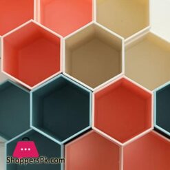 New Hexagon Abs Table Organizer Makeup Cosmetic Holder Desk Pen Pencil Storage Box Case|Pen Holders