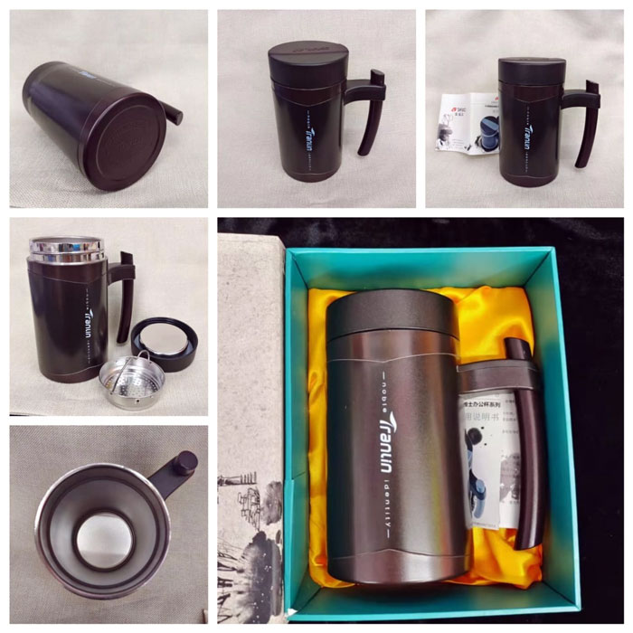 Thermos Flask with Handle Coffee Mug 480 mL for Office