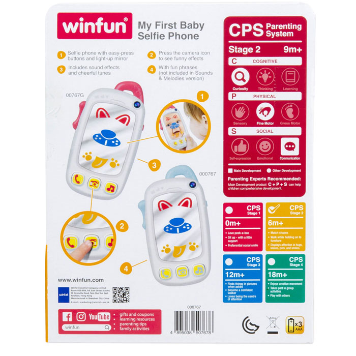 Toy My First Selfie Phone Winfun - 0767G 4 Toy My First Selfie Phone Winfun - 0767G