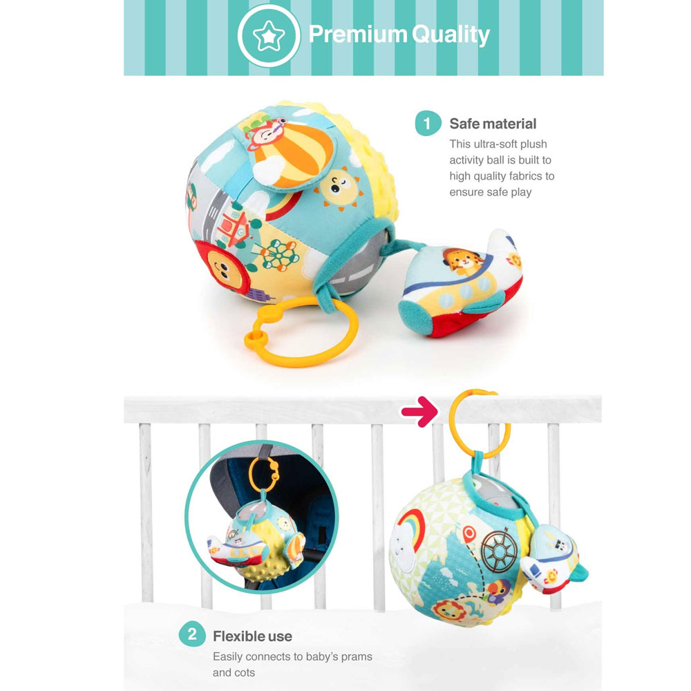 Winfun Lil’ Traveler Activity Ball – 0268 8 Winfun Lil’ Traveler Activity Ball – 0268