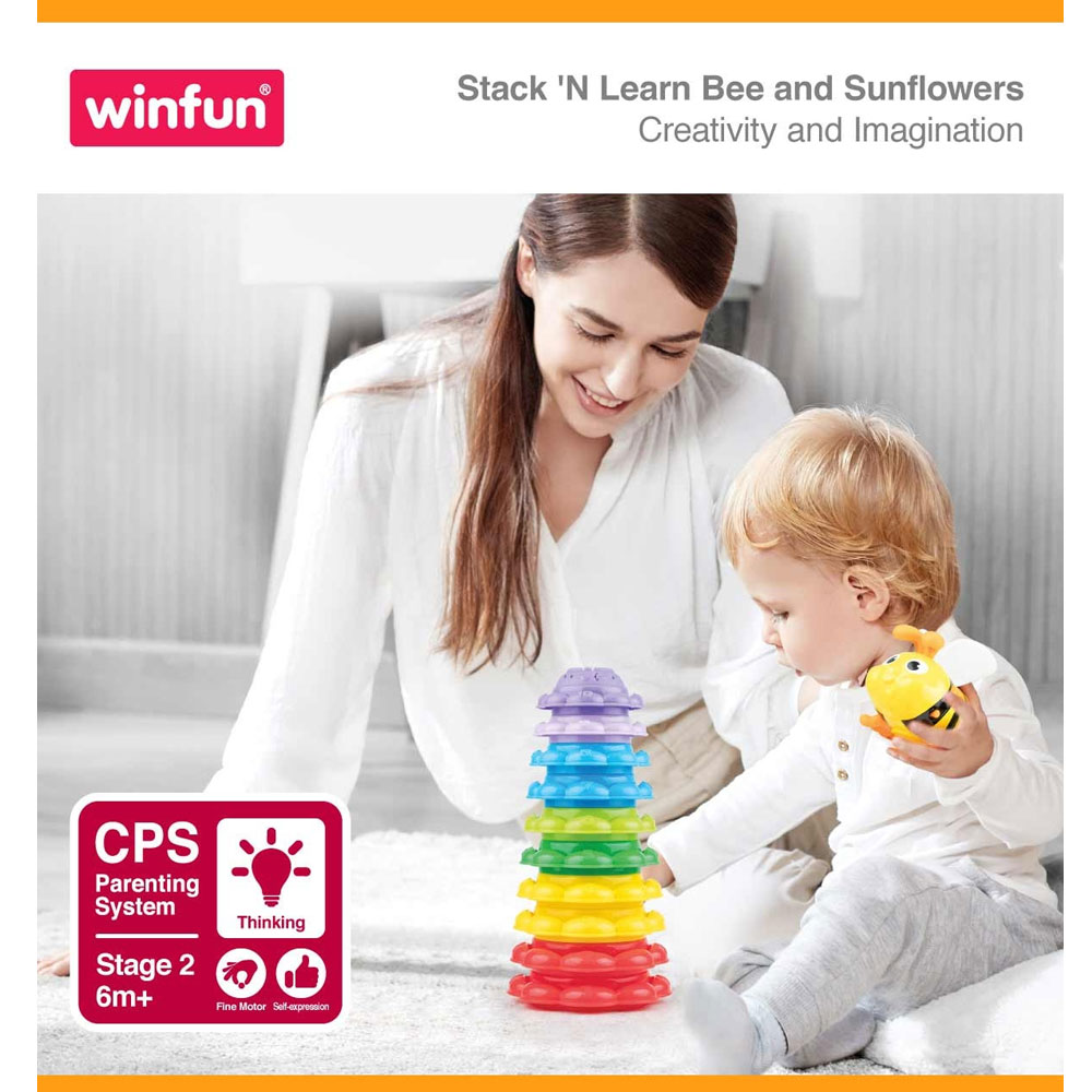 Winfun Stack ‘N Learn Bee And Sunflowers – 0650