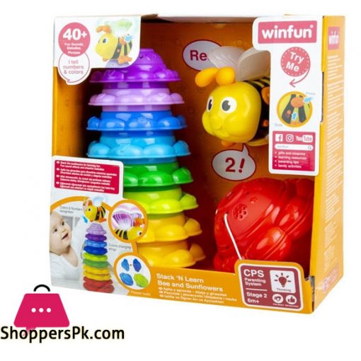 Winfun Stack ‘N Learn Bee and Sunflowers – 0650