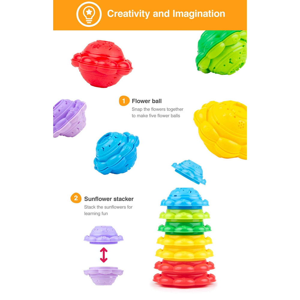 Winfun Stack ‘N Learn Bee And Sunflowers – 0650