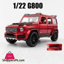 122 New G800 Suv Alloy Car Model Diecast Simulation Metal Toy Off Road Vehicles Sound Light Childrens Gifts Collection