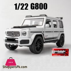 122 New G800 Suv Alloy Car Model Diecast Simulation Metal Toy Off Road Vehicles Sound Light Childrens Gifts Collection