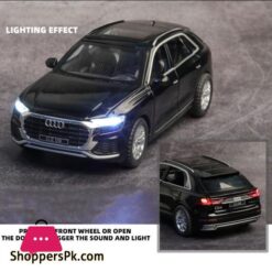 132 Audi Q8 Car Model Alloy Car Die Cast Toy Car Model Pull Back Childrens Toy Collectibles Free Shipping